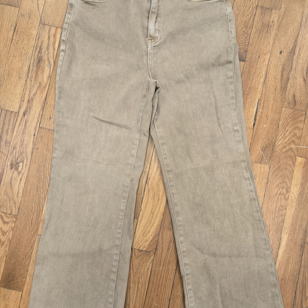 Zenana Outfitters Tan Straight Leg Jeans